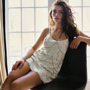 Free People Electric Muse Lace Embroidered Mini Dress